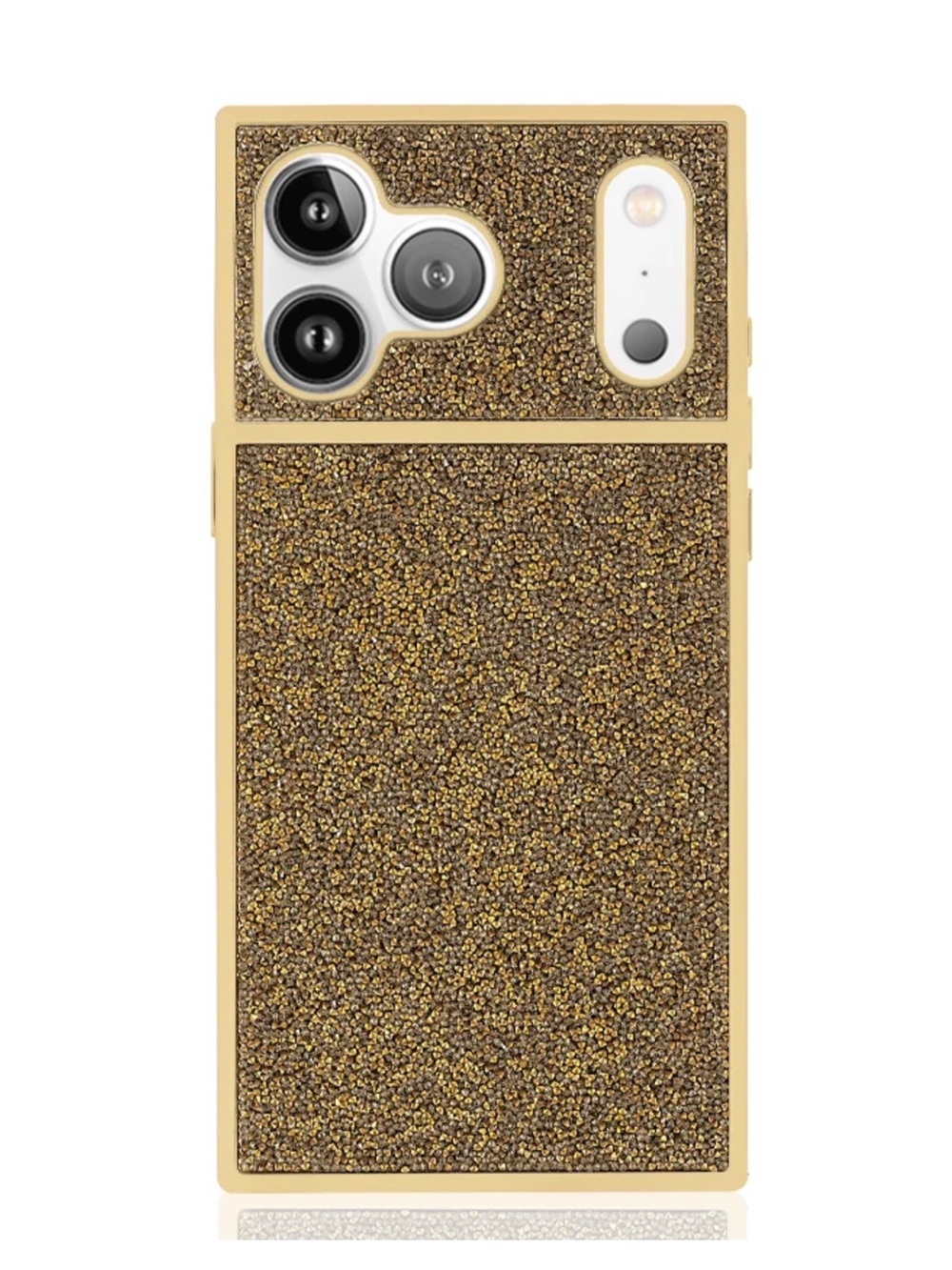 Flaunt Elite Collection Gold Crystal Elegance iPhone 17 Pro Max Case